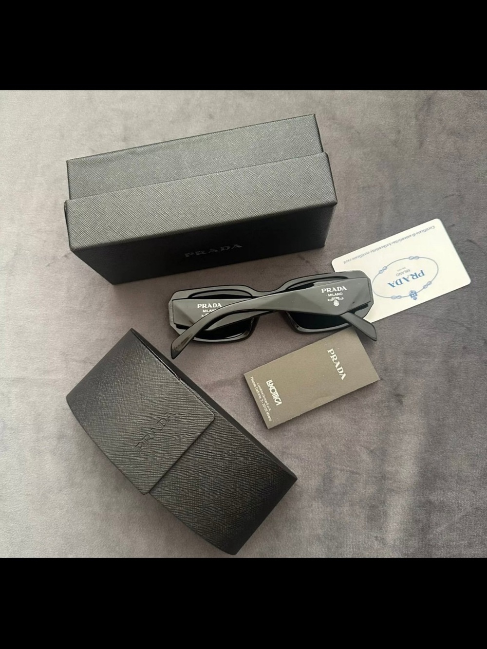 Black Women's Square Sunglasses - Picture 2 of 3